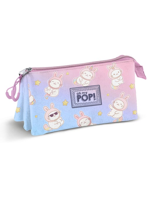 Oh My Pop Bunicat Estojo Triplo, Rosa - Kiabi Oh My Pop Bunicat Estojo Triplo, Rosa - Kiabi