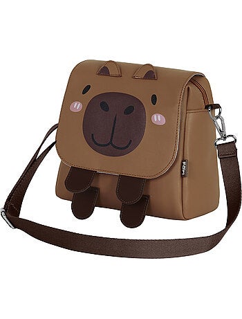 Oh My Pop Capybara Mala-Mochila Kawaii, Multicolorido