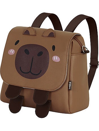 Oh My Pop Capybara Mala-Mochila Kawaii, Multicolorido