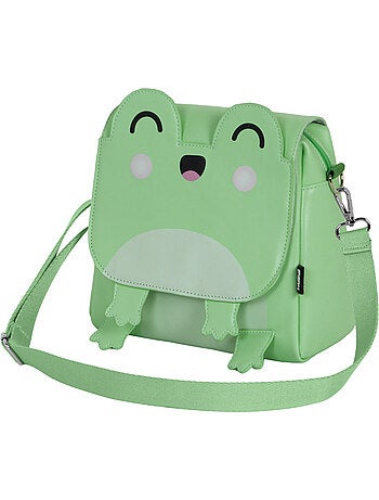 Oh My Pop Froggy Mala-Mochila Kawaii, Turquesa