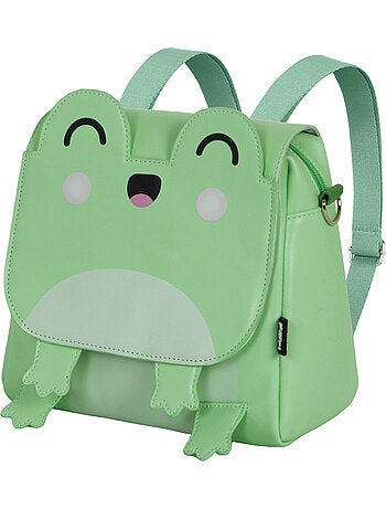 Oh My Pop Froggy Mala-Mochila Kawaii, Turquesa