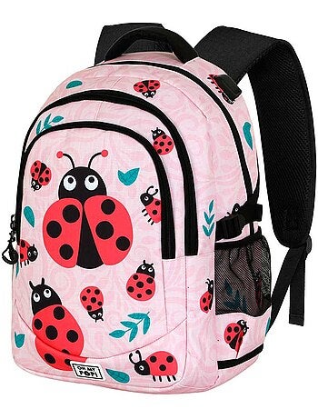 Oh My Pop Ladybug Mochila Running PLUS, Rosa