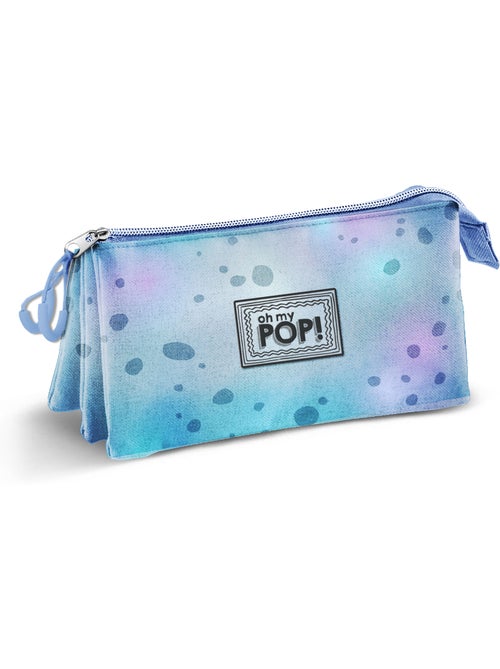 Oh My Pop Sealy Estojo Triplo, Azul - Kiabi Oh My Pop Sealy Estojo Triplo, Azul - Kiabi