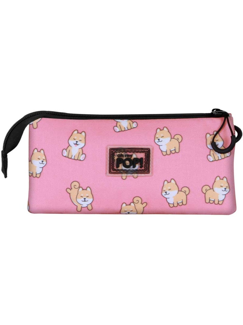Oh My Pop Shiba Estojo Triplo, Multicolorido Multicolorido - Kiabi