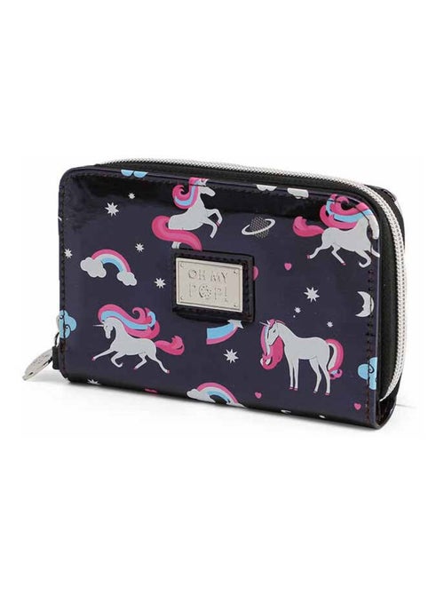 Oh My Pop Unicorn Carteira, Preta - Kiabi