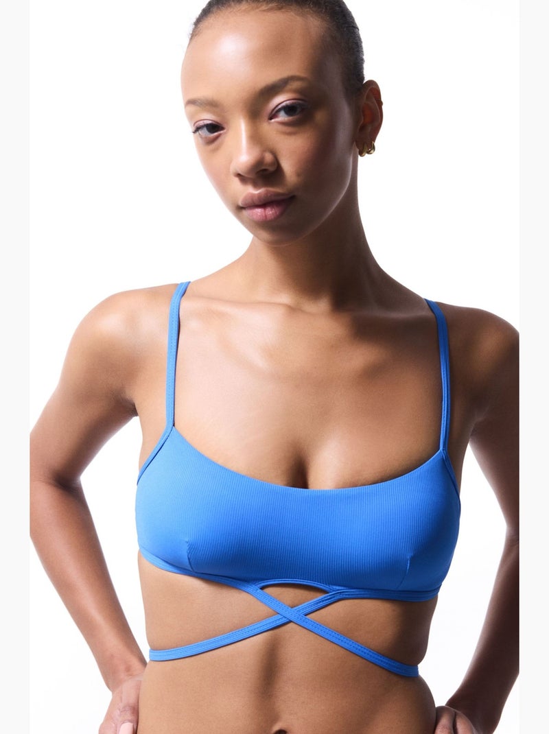 Ophelia top de biquíni de corte minimalista penti Azul-elétrico - Kiabi