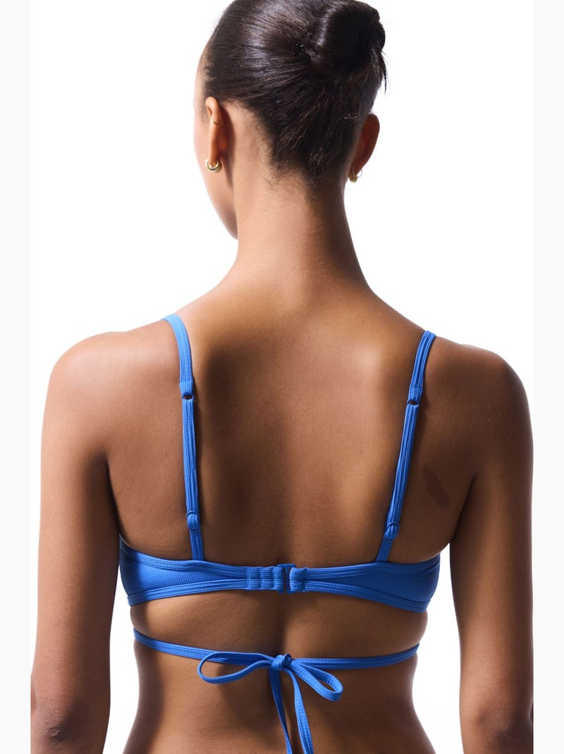 Ophelia top de biquíni de corte minimalista penti Azul-elétrico - Kiabi