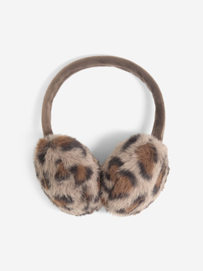 Orelheiras com estampado de leopardo Castanho - Kiabi