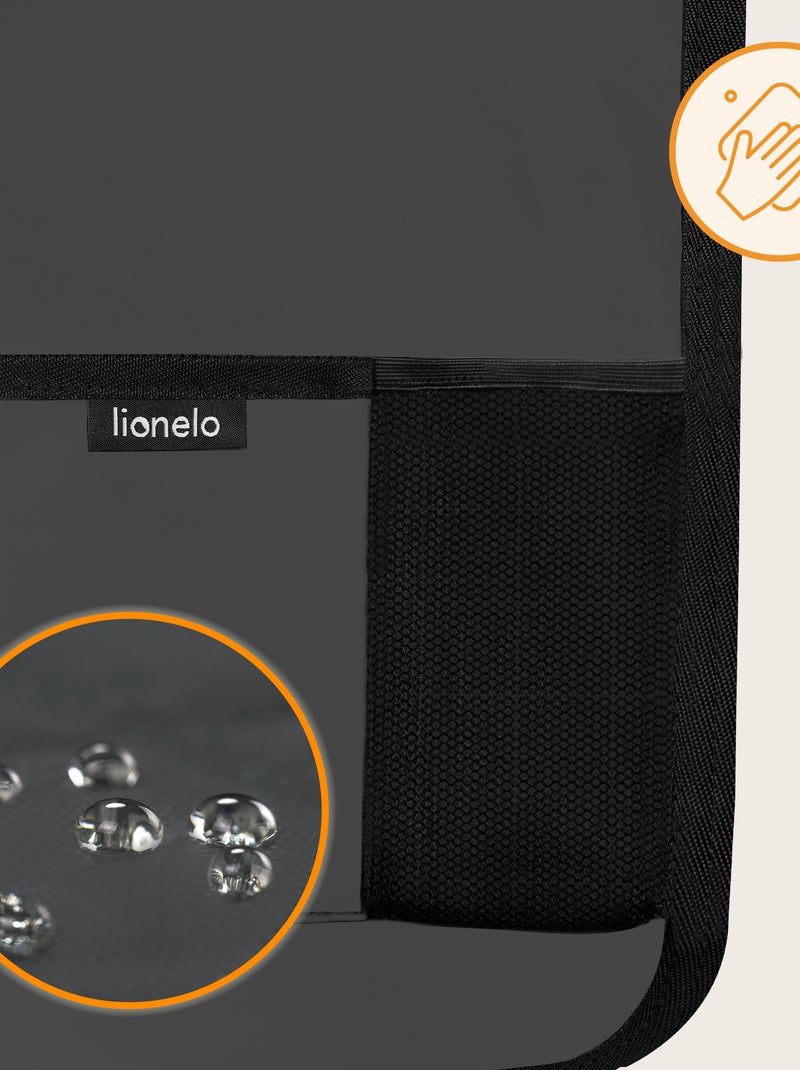 Organizador de banco 2em1 LIONELO - Bolso transparente - 5 bolsos de tamanhos diferentes Cinza - Kiabi