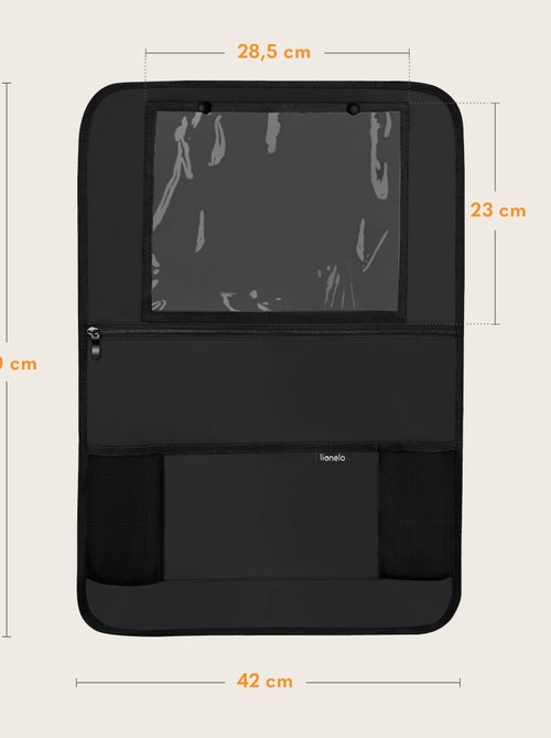 Organizador de banco 2em1 LIONELO - Bolso transparente - 5 bolsos de tamanhos diferentes - Kiabi
