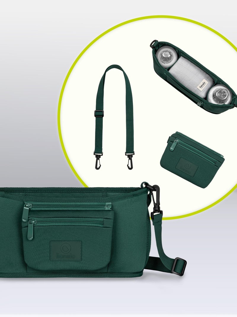 Organizador de carrinho - LIONELO Petit Cube - 35x18x9 cm - Espaçoso - Material fácil de limpar Verde - Kiabi