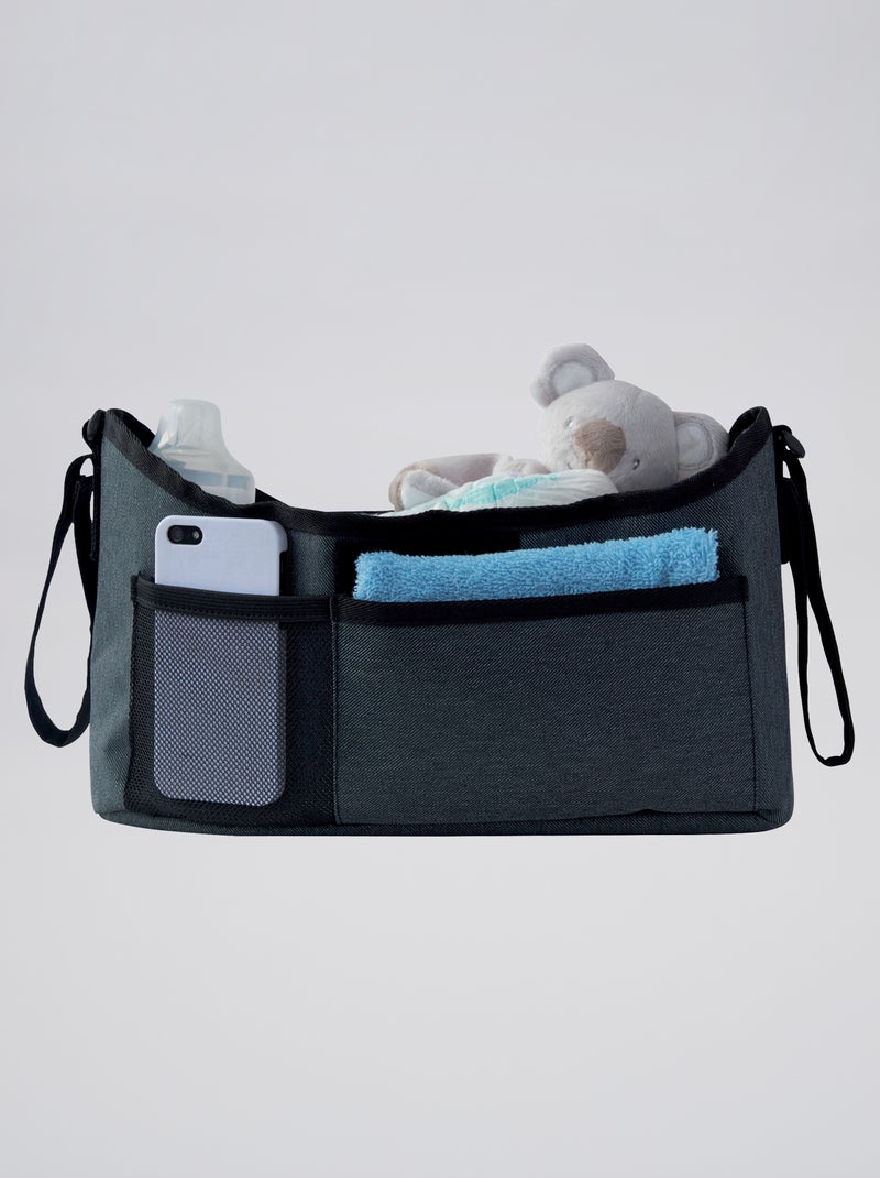 Organizador de carrinho de bebé Cinza/ Preto - Kiabi