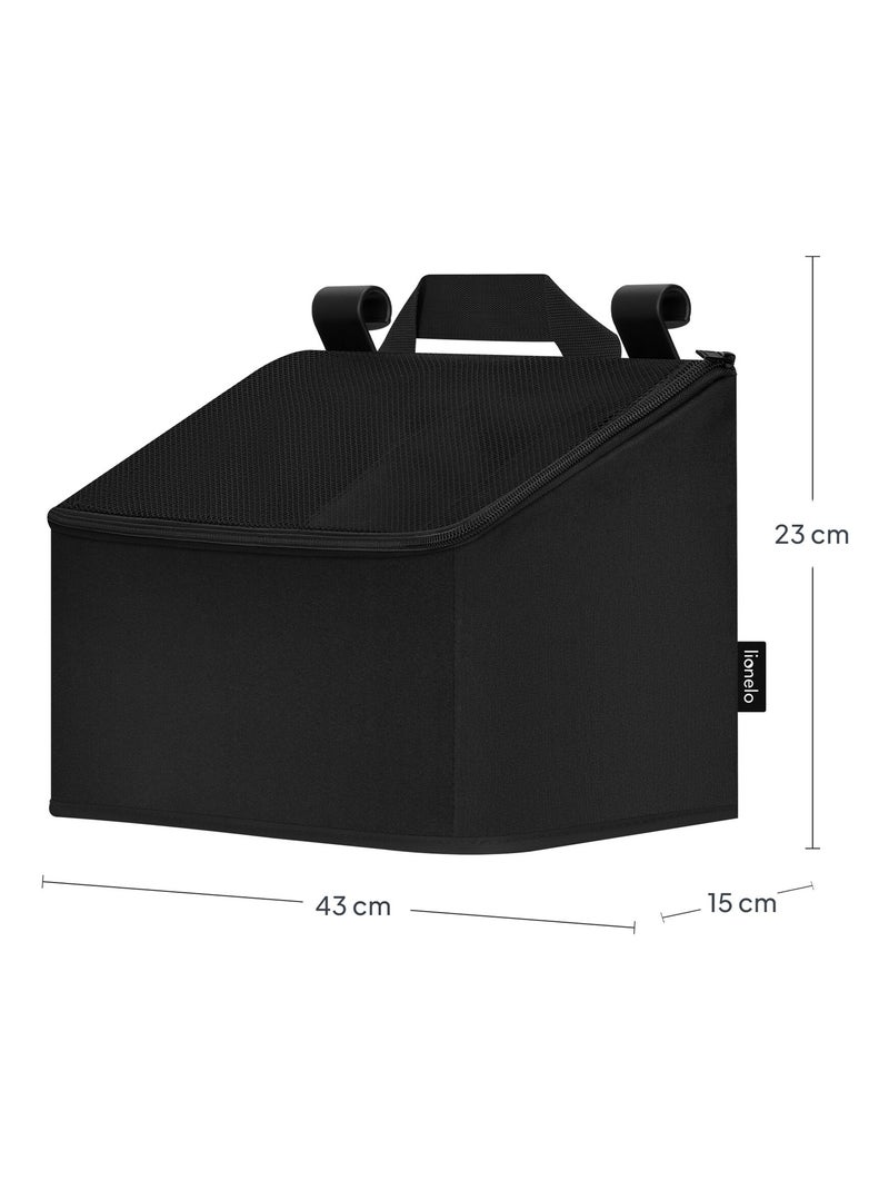 Organizador Suspenso para Berço LIONELO Sidepocket - Impermeável - 3 Compartimentos - Com Fecho Preto - Kiabi