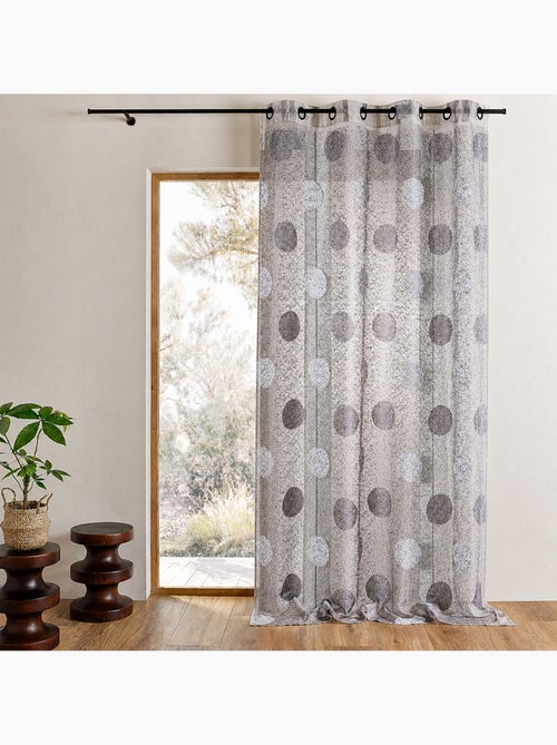 Organza jacquard bordada com grandes círculos - Kiabi