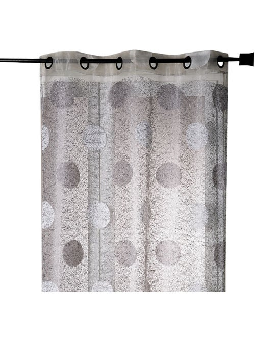 Organza jacquard bordada com grandes círculos - Kiabi