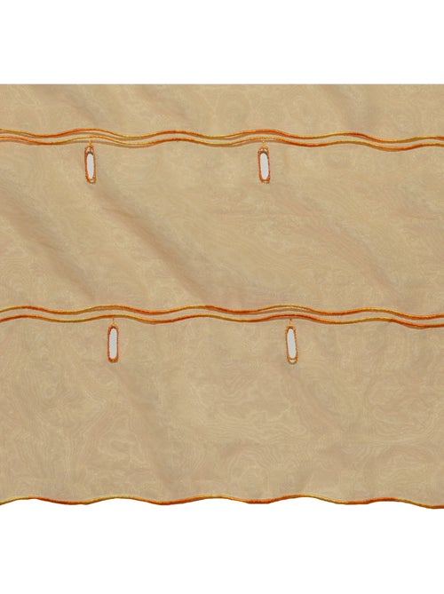 Organza lisa ajustável com casas de botão bordadas - Kiabi