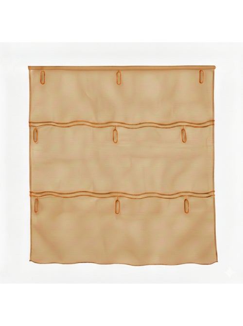 Organza lisa ajustável com casas de botão bordadas - Kiabi