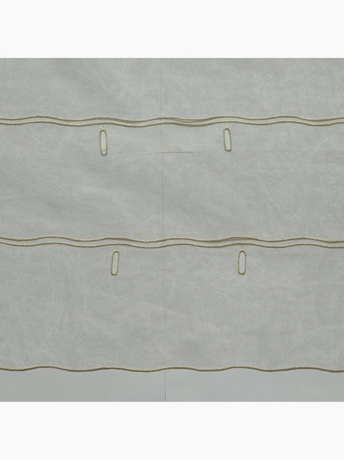 Organza lisa ajustável com casas de botão bordadas - Kiabi