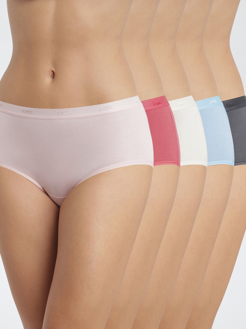 Os Pockets da 'DIM' - lote de 5 boxers Bege - Kiabi