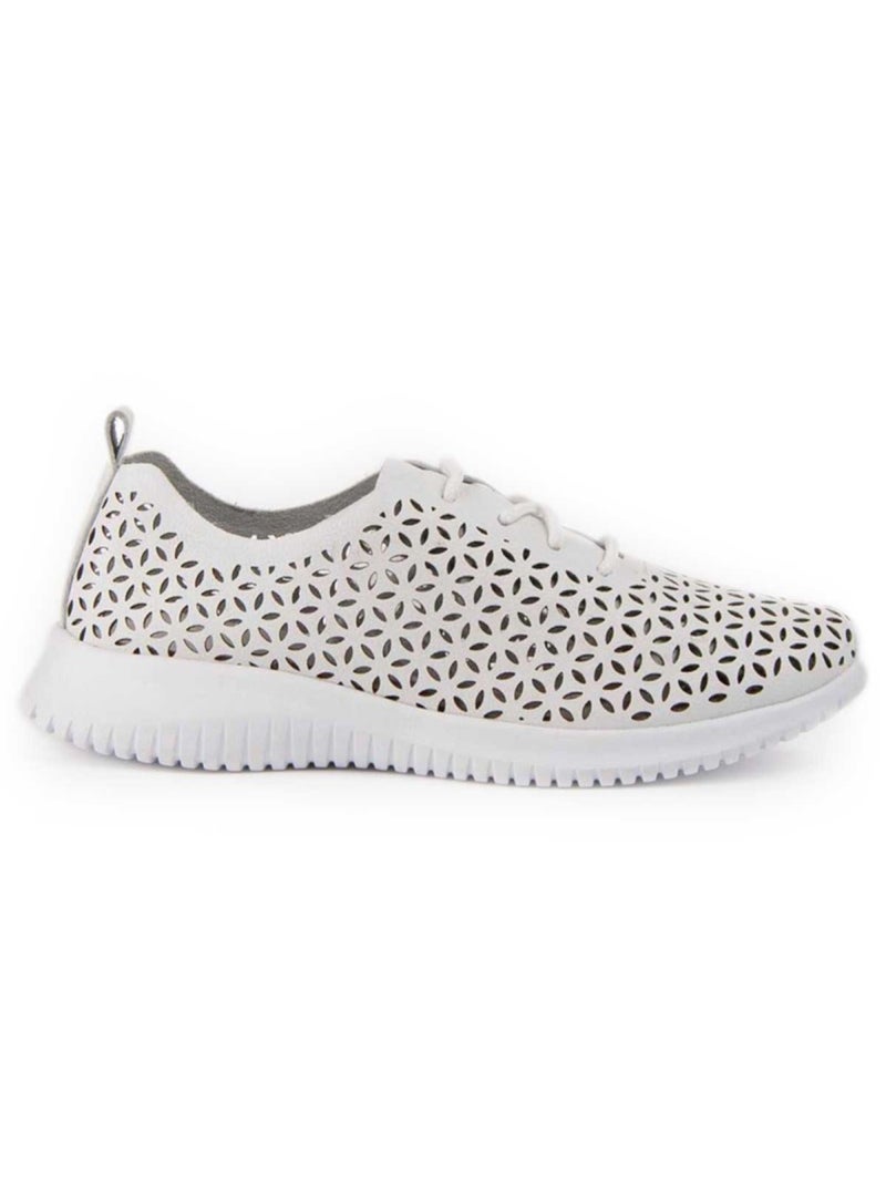 Oxford Couro Natural Purapiel Branco - Kiabi