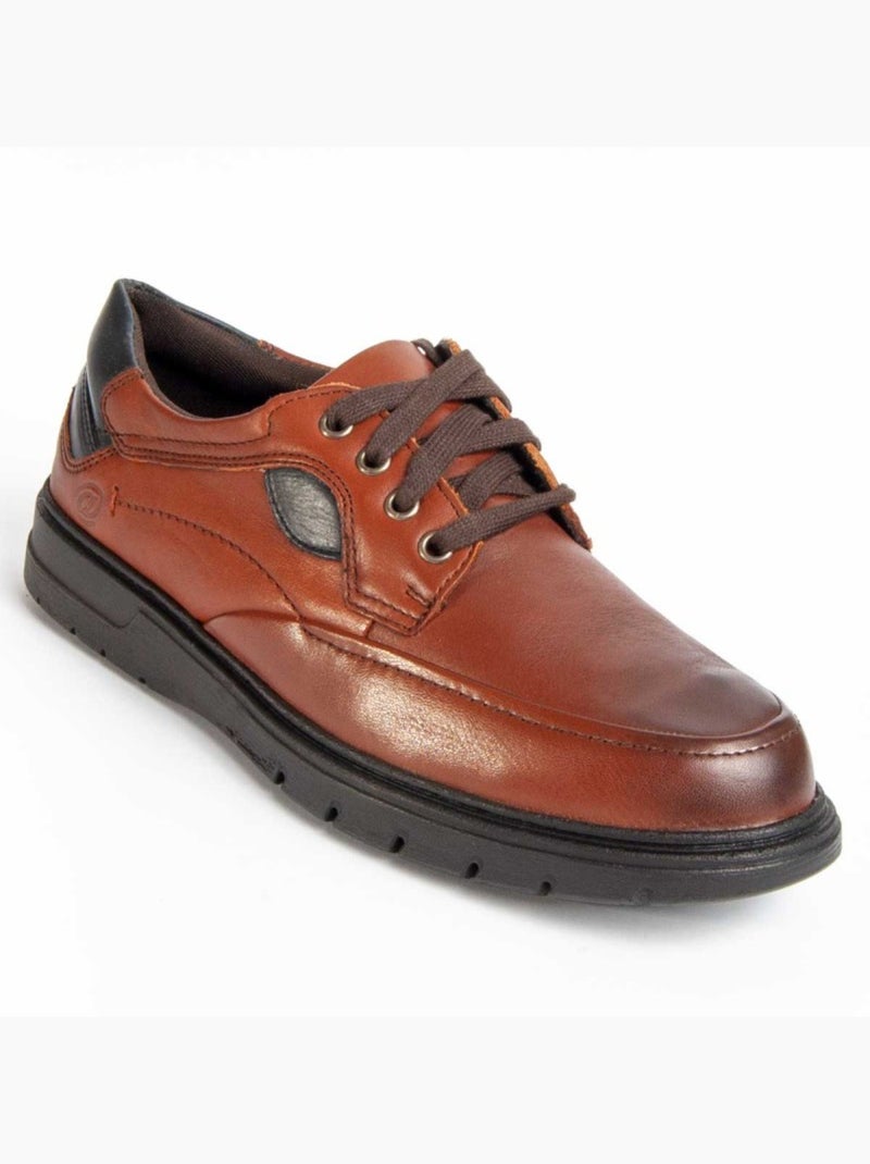Oxford Couro Natural Purapiel Castanho - Kiabi