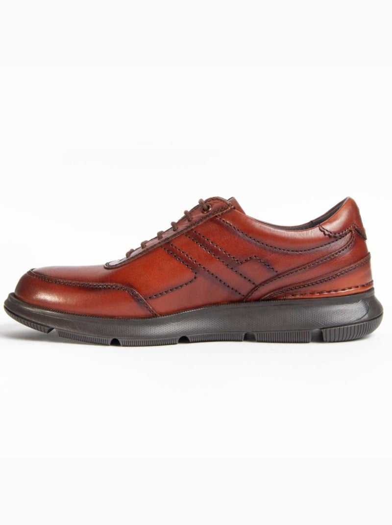 Oxford Couro Natural Purapiel Castanho - Kiabi