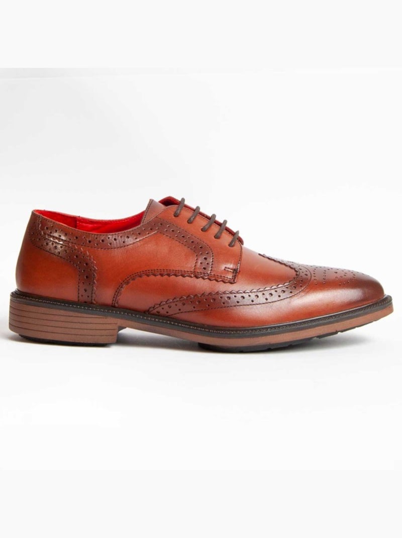 Oxford Couro Natural Purapiel Castanho - Kiabi