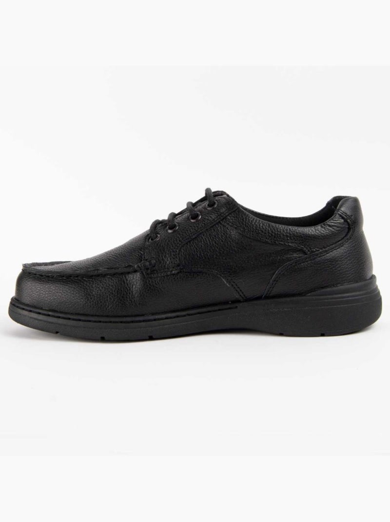 Oxford Couro Natural Purapiel Preto - Kiabi