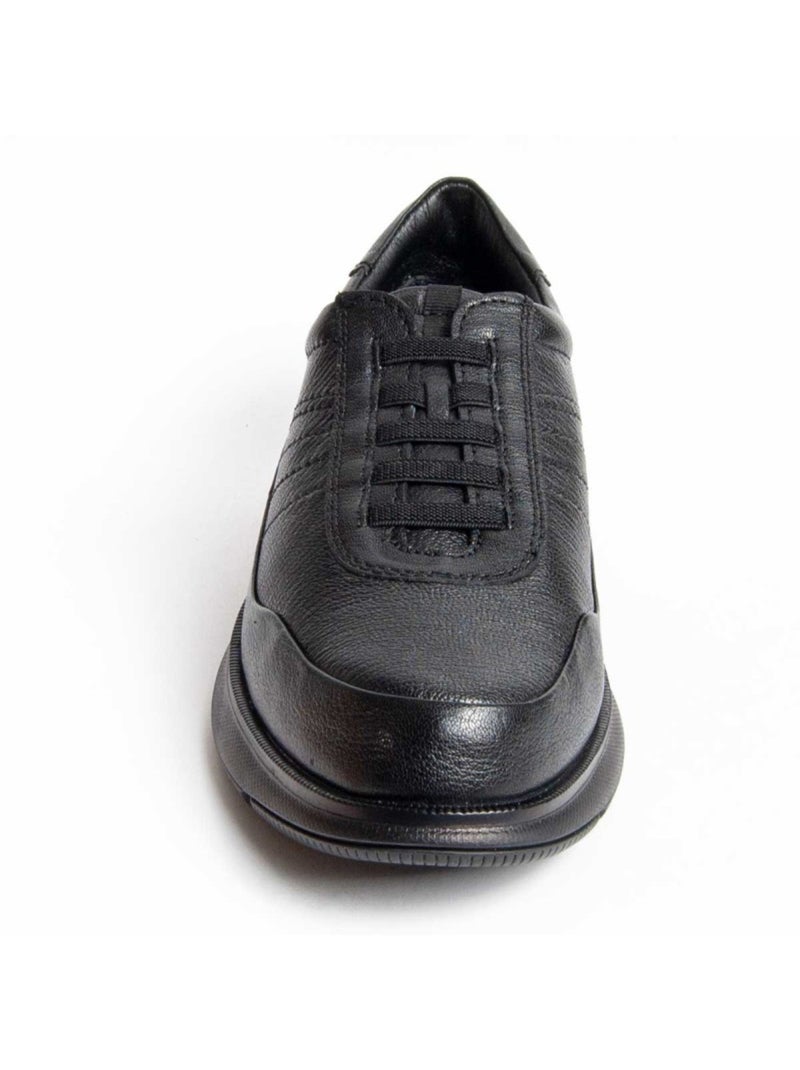 Oxford Couro Natural Purapiel Preto - Kiabi