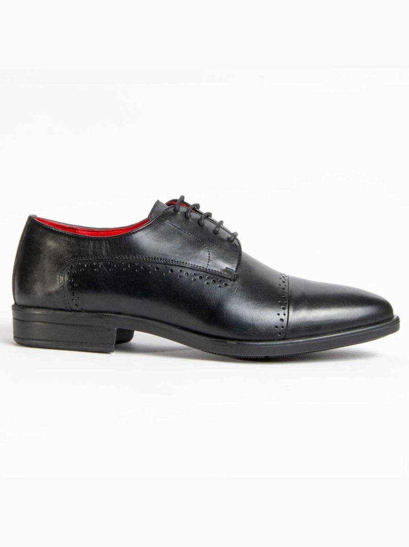 Oxford Couro Natural Purapiel Preto - Kiabi