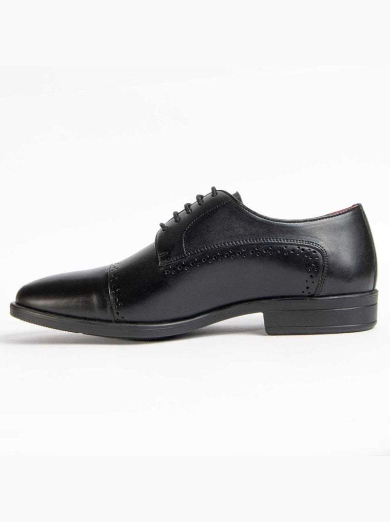 Oxford Couro Natural Purapiel Preto - Kiabi