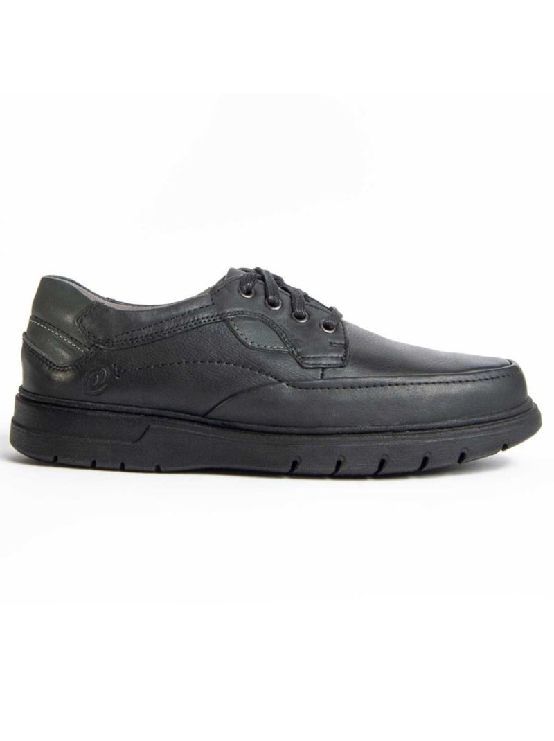 Oxford Couro Natural Purapiel Preto - Kiabi