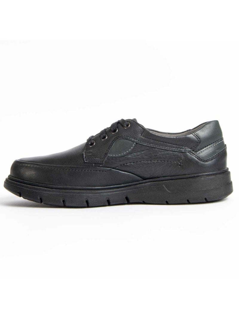 Oxford Couro Natural Purapiel Preto - Kiabi