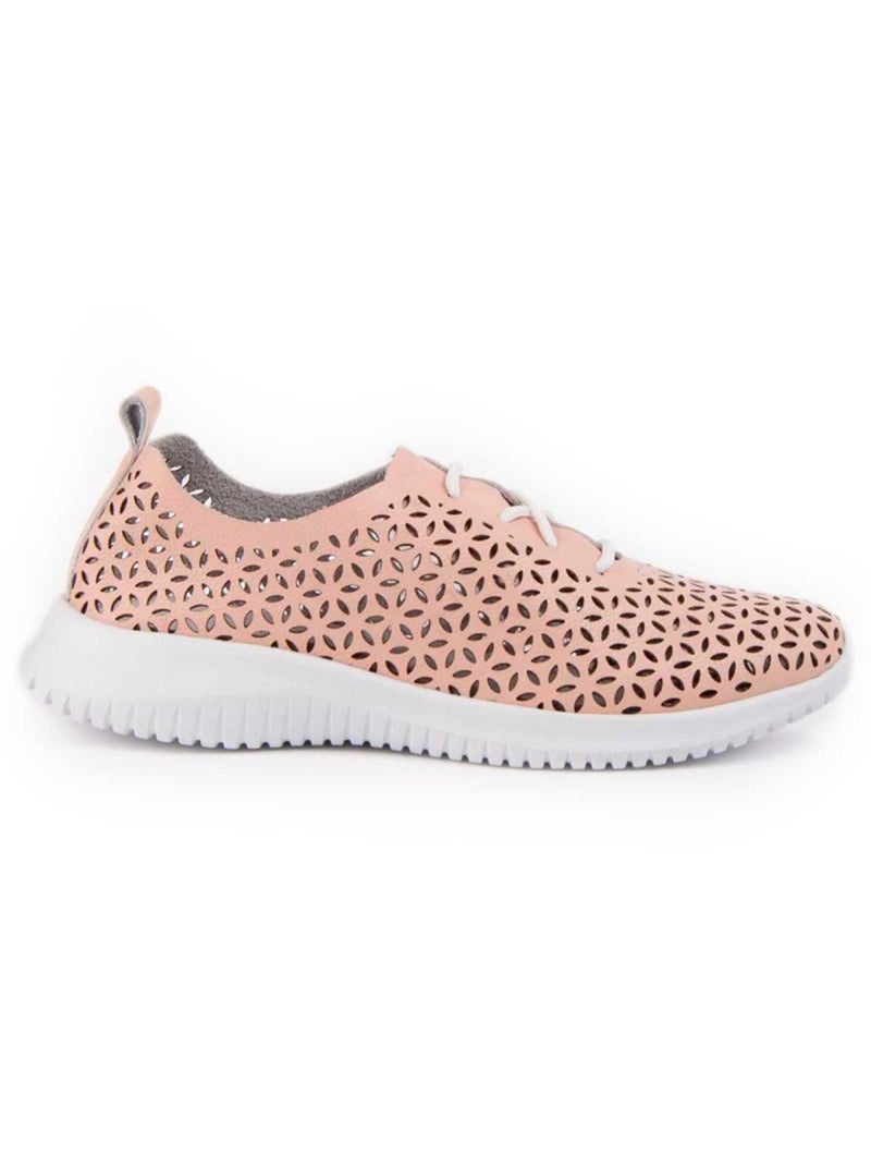 Oxford Couro Natural Purapiel Rosa - Kiabi