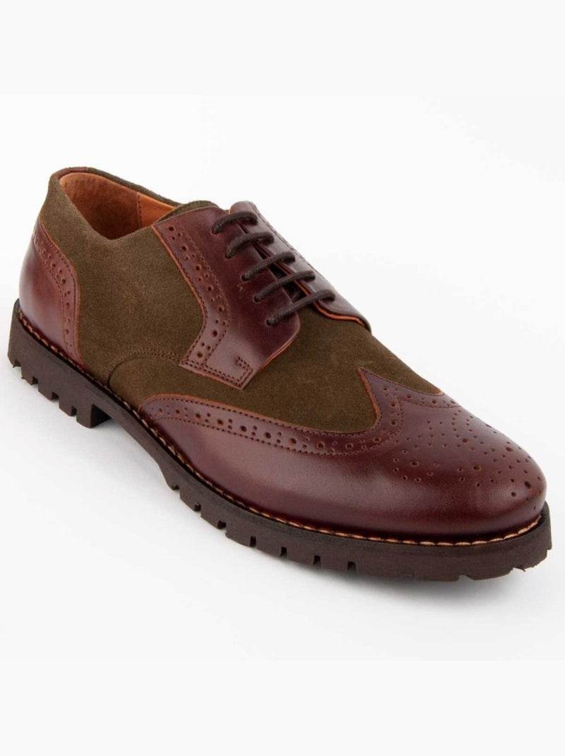 Oxford Couro Natural Purapiel Verde - Kiabi