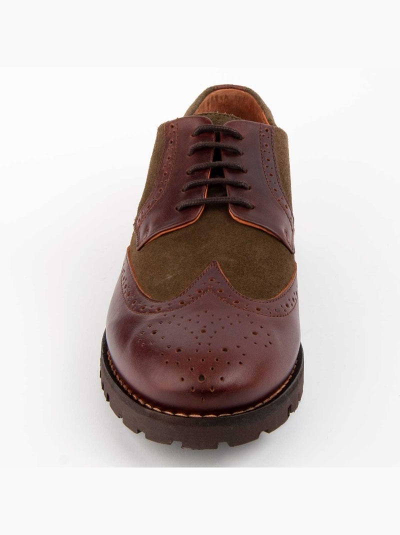 Oxford Couro Natural Purapiel Verde - Kiabi