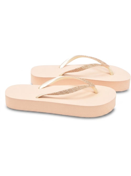 Ozabi chinelo de dedo compensado glitter 3 cores - Kiabi Ozabi chinelo de dedo compensado glitter 3 cores - Kiabi