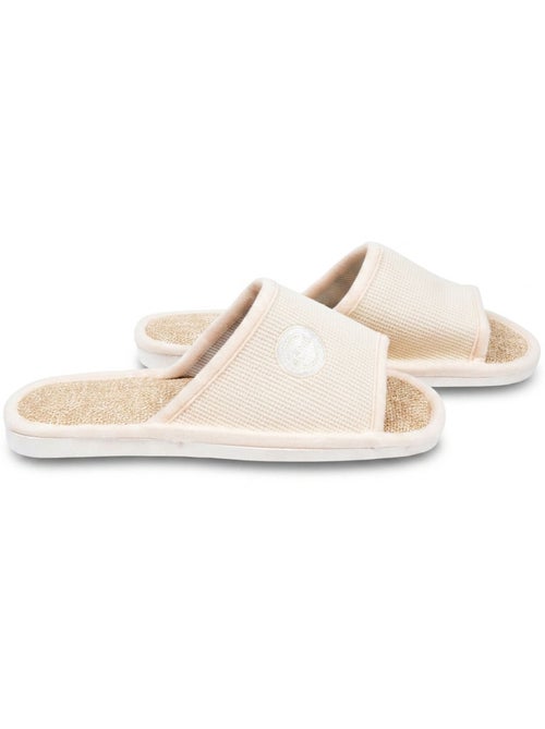 OZABI Chinelo Mula Mulher Pack 2 Pares Tecido Gofrado Ponta Aberta - Kiabi