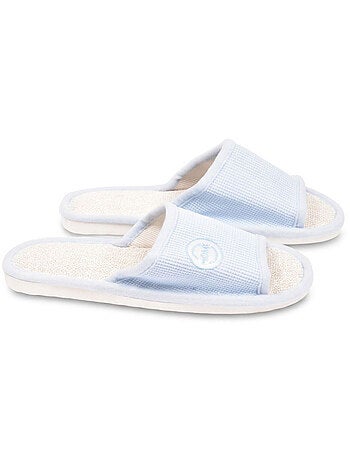 OZABI Chinelo Mula Mulher Pack 2 Pares Tecido Gofrado Ponta Aberta