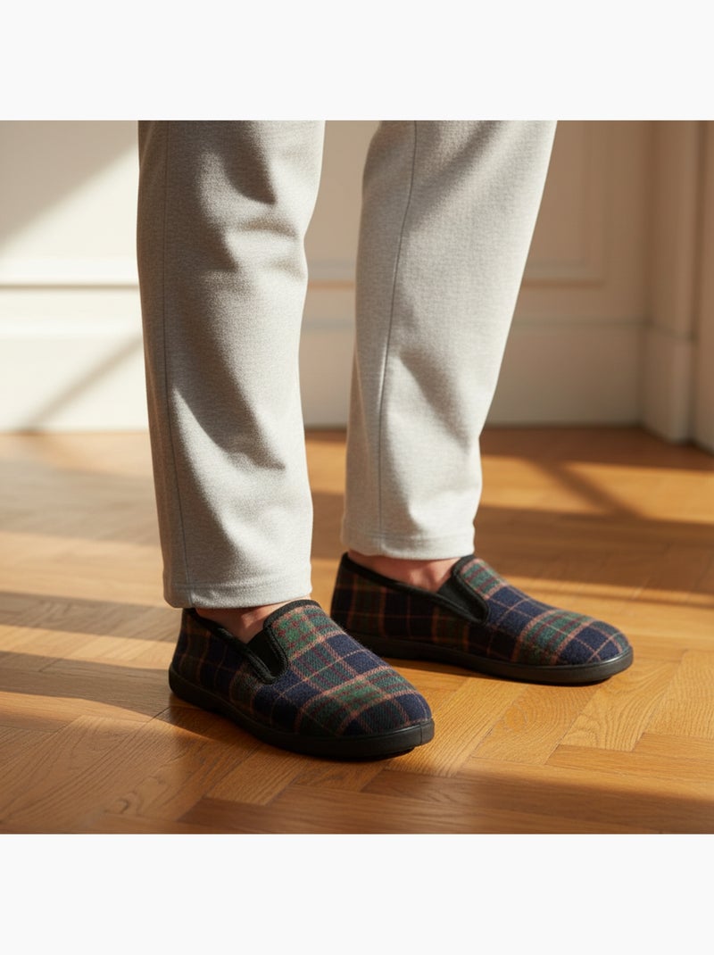 Ozabi chinelos charentaises para homem, forrados, com sola antiderrapante Verde - Kiabi