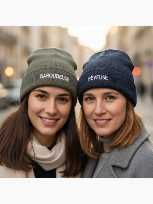 Ozabi gorros mulher lurex com lantejoulas mensagem bordada - pack de 2 - Kiabi Ozabi gorros mulher lurex com lantejoulas mensagem bordada - pack de 2 - Kiabi