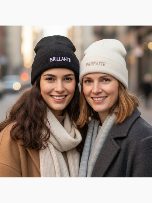 Ozabi gorros mulher lurex com lantejoulas mensagem bordada - pack de 2 - Kiabi Ozabi gorros mulher lurex com lantejoulas mensagem bordada - pack de 2 - Kiabi
