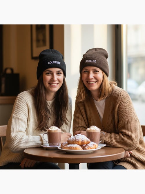 Ozabi gorros mulher lurex com lantejoulas mensagem bordada - pack de 2 - Kiabi Ozabi gorros mulher lurex com lantejoulas mensagem bordada - pack de 2 - Kiabi