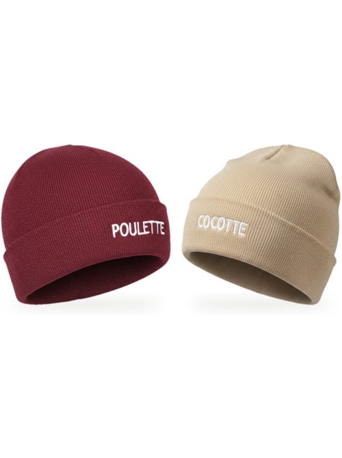 Ozabi gorros mulher lurex com lantejoulas mensagem bordada - pack de 2 - Kiabi Ozabi gorros mulher lurex com lantejoulas mensagem bordada - pack de 2 - Kiabi