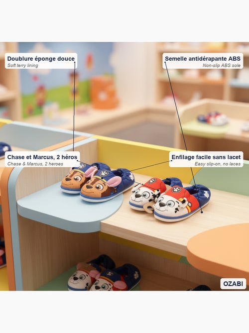 OZABI Pack 2 Pares Chocas Criança Patrulha Pata Antiderrapantes - Kiabi OZABI Pack 2 Pares Chocas Criança Patrulha Pata Antiderrapantes - Kiabi
