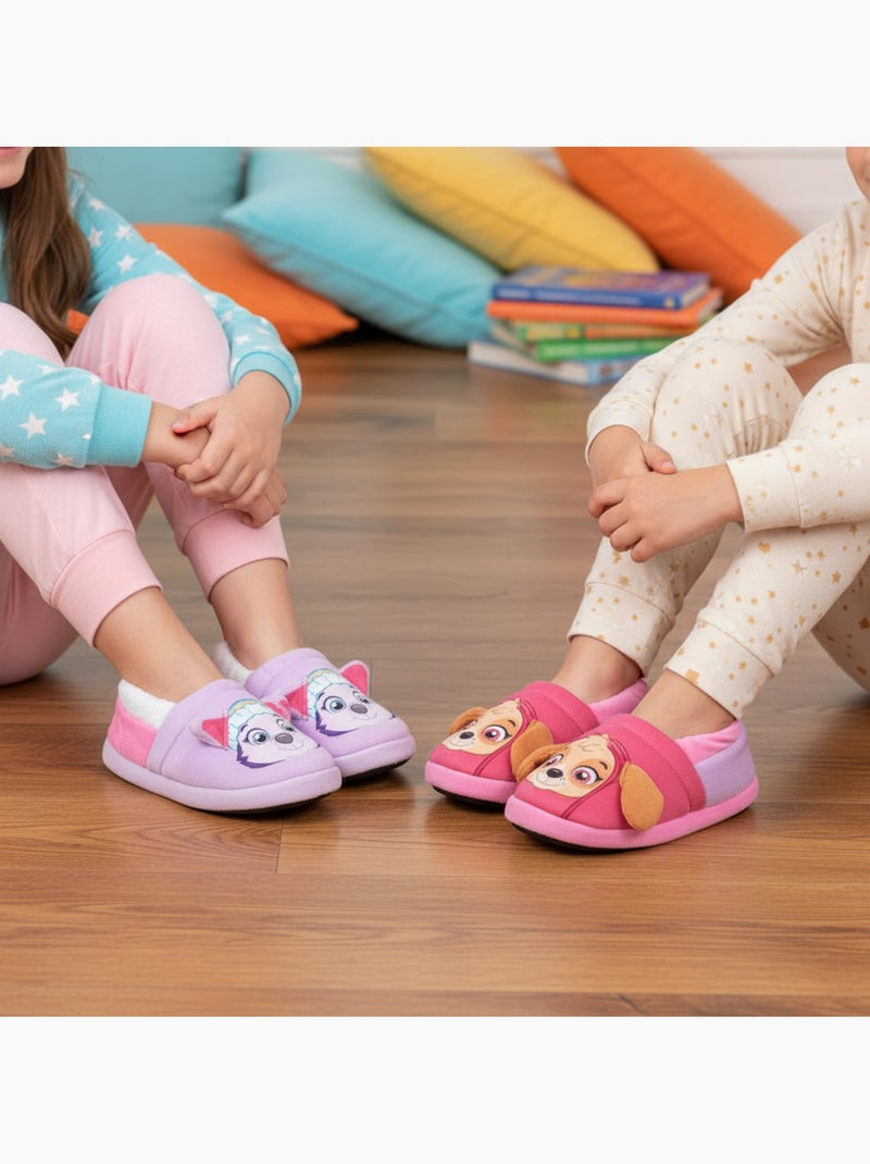 OZABI Pack 2 Pares Chocas Criança Patrulha Pata Antiderrapantes Rosa - Kiabi