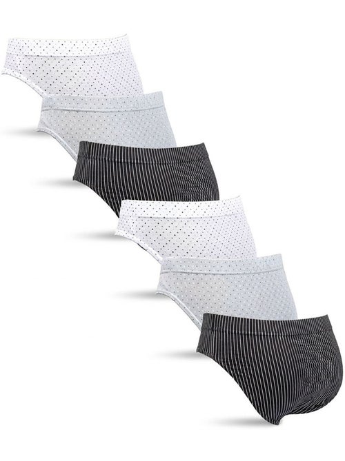 OZABI Pack Cuecas Homem Algodão 100% – Conjunto de 6 - Kiabi OZABI Pack Cuecas Homem Algodão 100% – Conjunto de 6 - Kiabi
