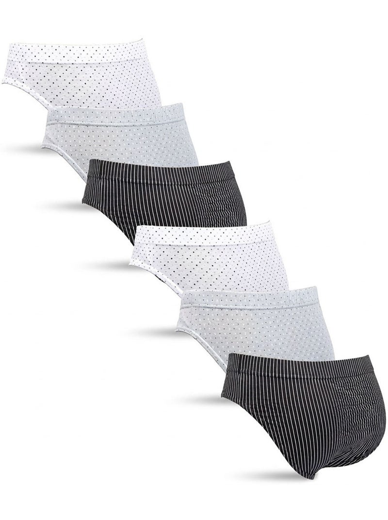 OZABI Pack Cuecas Homem Algodão 100% – Conjunto de 6 Azul Azul-marinho Azul - Kiabi