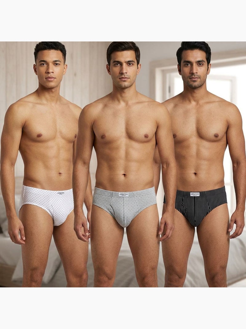 OZABI Pack Cuecas Homem Algodão 100% – Conjunto de 6 Azul Azul-marinho Azul - Kiabi
