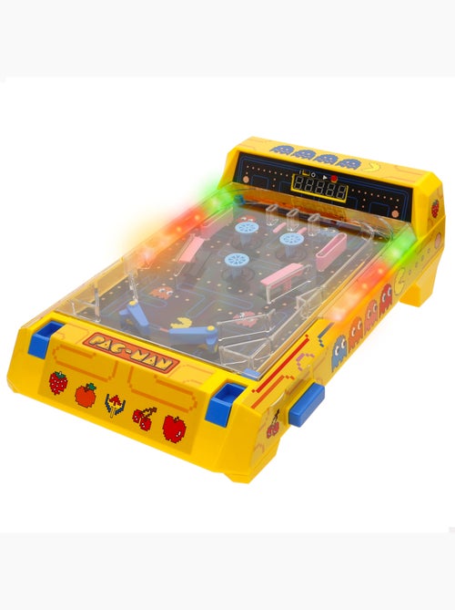 Pac-man mesa de fliperama pinball com luz e som - Kiabi